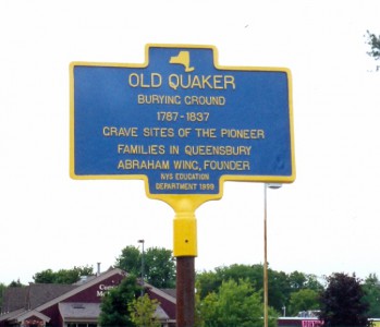Historical Markers in the Town of Queensbury