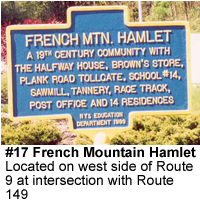 french mountain hamlet sign