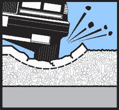 4. When vehicles drive over this cavity, the pavement surface cracks and falls into the hollow space leading to the birth of another pothole.