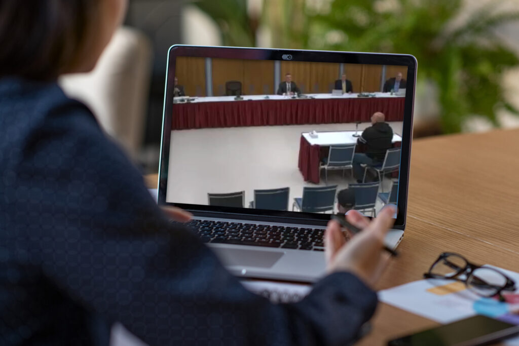 town of queensbury zoom meeting graphic