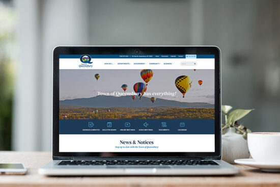 new town of queensbury website preview